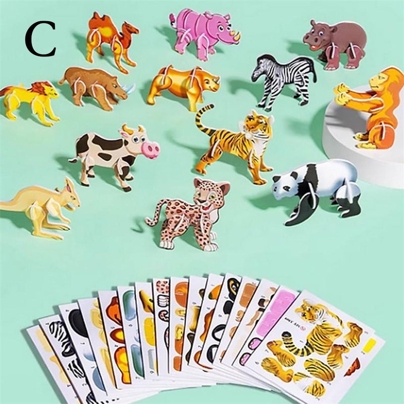Insect 3D Puzzle Cartoon Assembled Children's Fun Crafts Stationery Store Bestselling Small Puzzle Pieces
